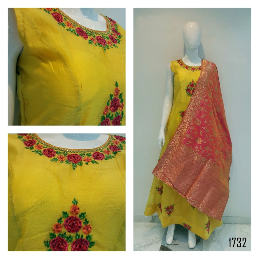 Fabfirki Heavy Handwork One Piece Gown Wholesaler Fabfirki Heavy Handwork One Piece Gown Wholesaler