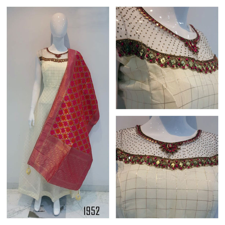 Fabfirki Heavy Handwork One Piece Gown Wholesaler Fabfirki Heavy Handwork One Piece Gown Wholesaler