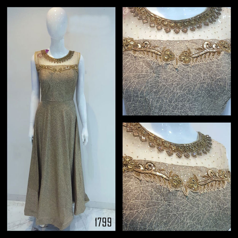 Fabfirki Heavy Handwork One Piece Gown Wholesaler Fabfirki Heavy Handwork One Piece Gown Wholesaler