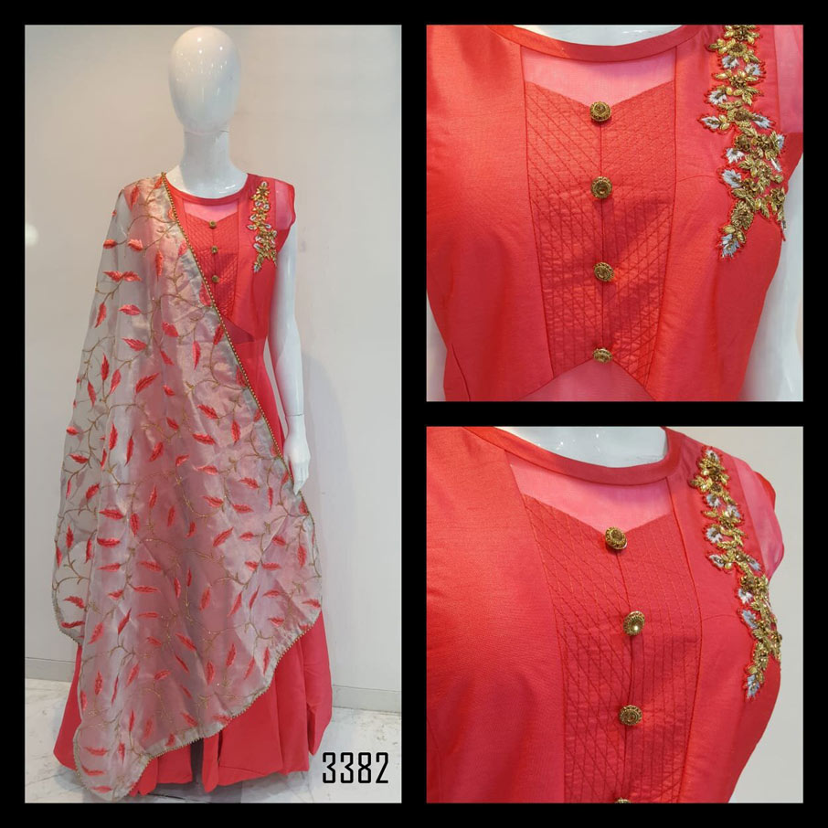 Fabfirki Traditional Heavy Handwork Embroidery Gowns Fabfirki Traditional Heavy Handwork Embroidery Gowns