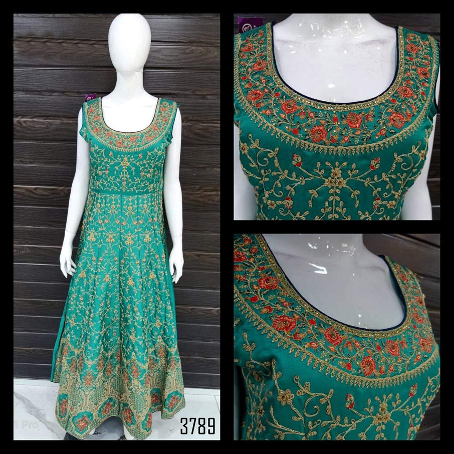 Fabfirki Traditional Heavy Handwork Embroidery Gowns Fabfirki Traditional Heavy Handwork Embroidery Gowns