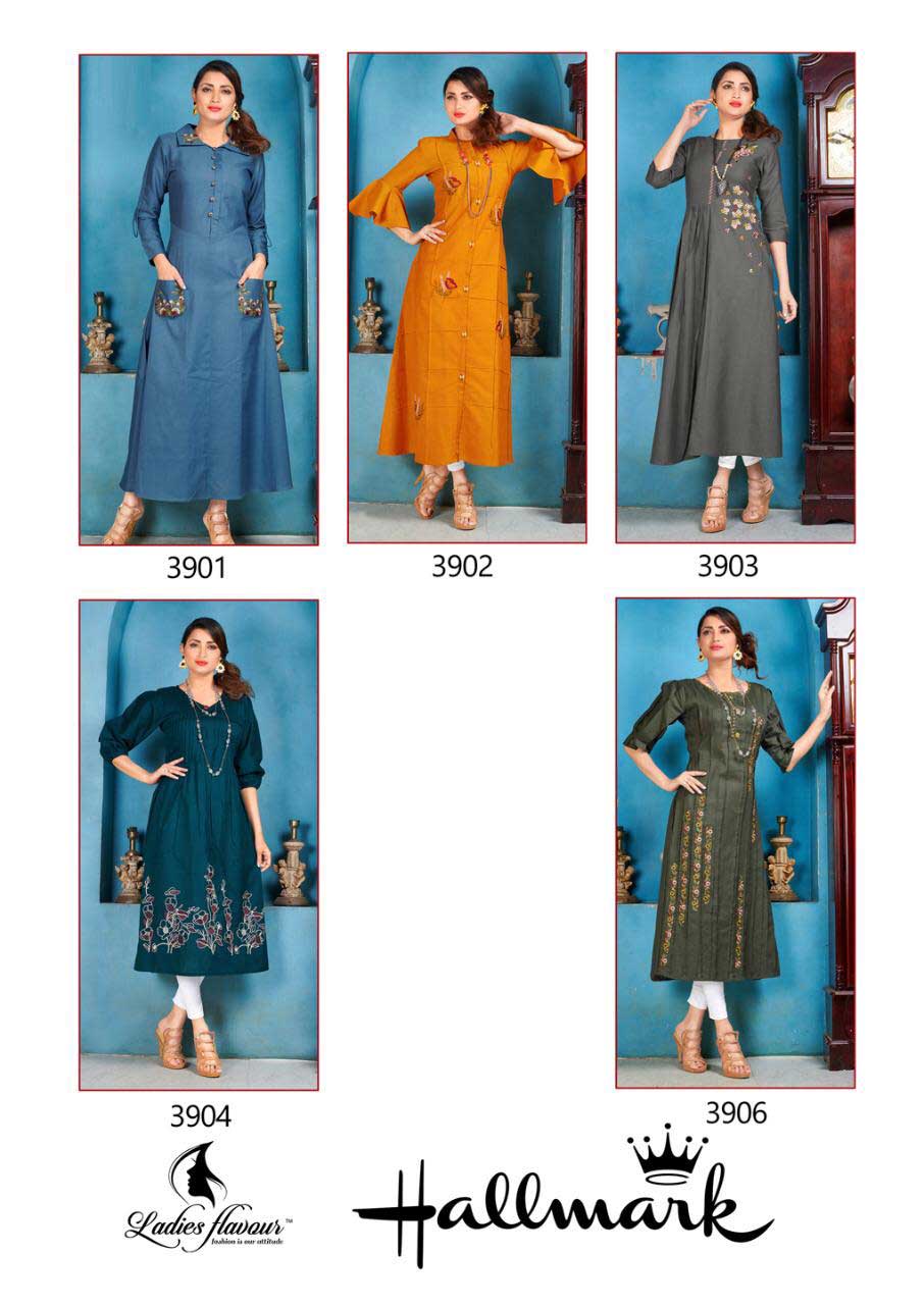 Hallmark Ladies Flavour Flax Cotton Wholesale Kurti Hallmark Ladies Flavour Flax Cotton Wholesale Kurti
