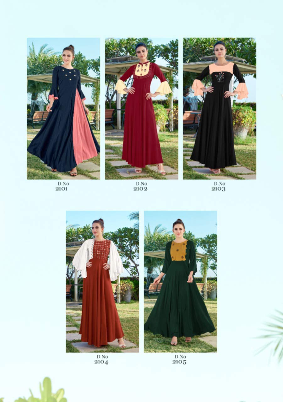 Hellaro Rayon Handwork Gowns Catalog Hellaro Rayon Handwork Gowns Catalog