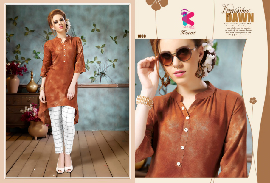 Hetvi Cotton Rayon Kersom Asymmetric Kurtis Traders Hetvi Cotton Rayon Kersom Asymmetric Kurtis Traders