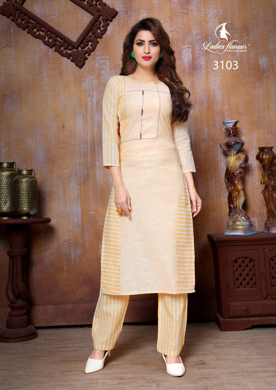 Him-Cream Heavy South Cotton Ladies Flavour Kurti Him-Cream Heavy South Cotton Ladies Flavour Kurti