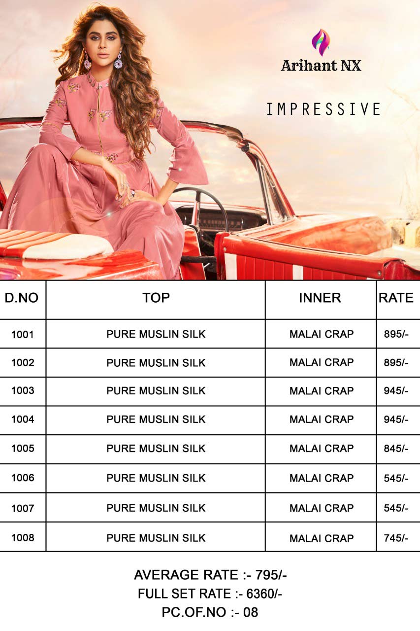 Impressive Arihant Nx Silk A-Line Wholesale Kurti Impressive Arihant Nx Silk A-Line Wholesale Kurti