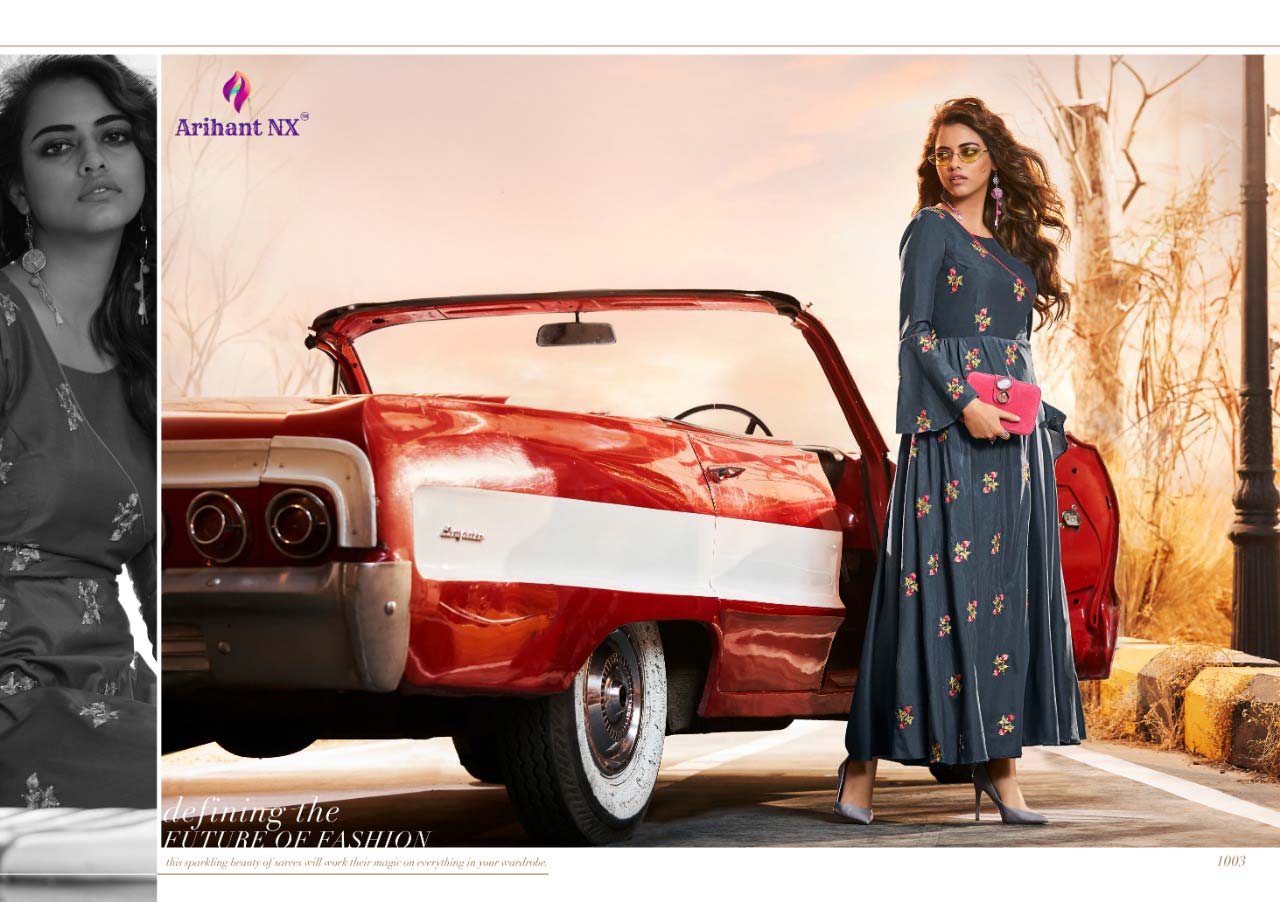 Impressive Arihant Nx Silk A-Line Wholesale Kurti Impressive Arihant Nx Silk A-Line Wholesale Kurti