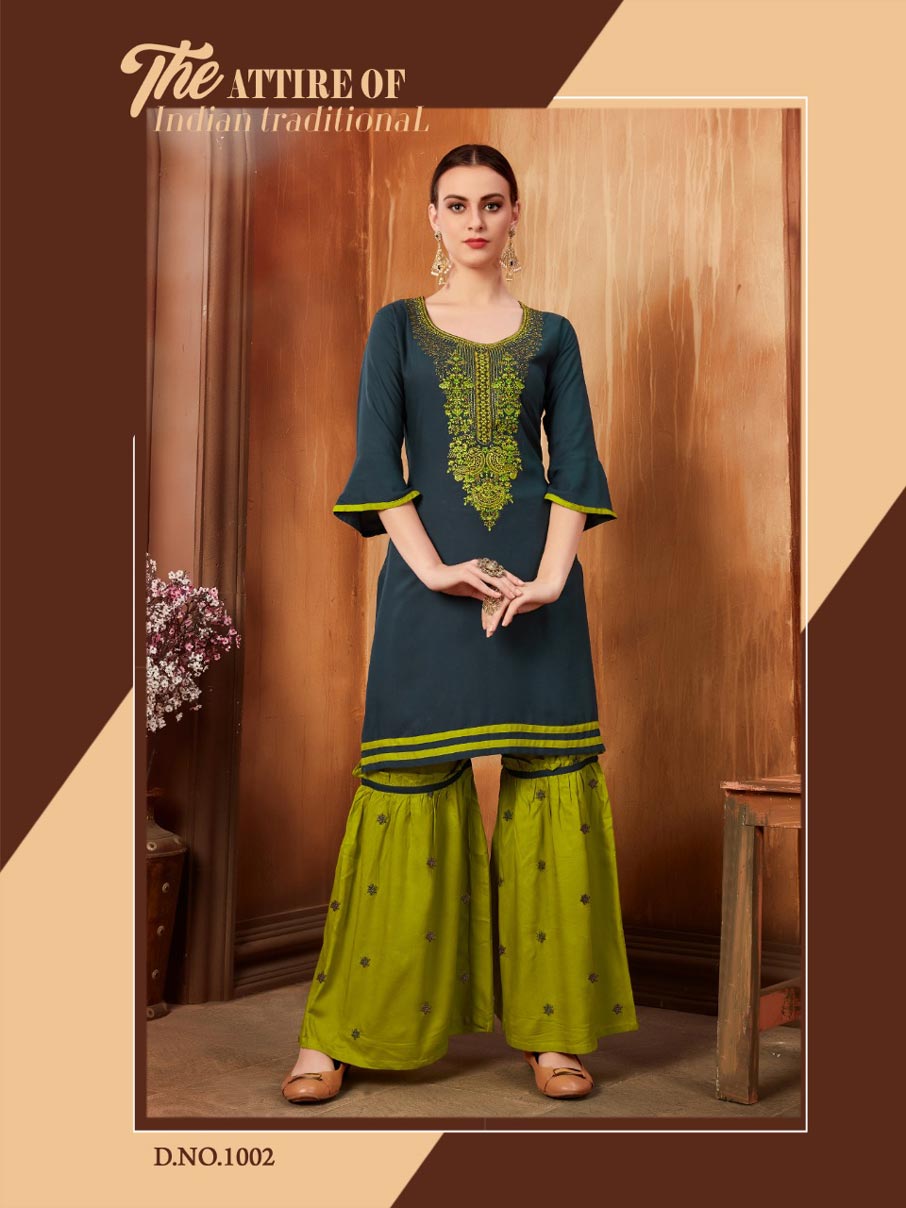 Ayush Fashion Inaaya Sharara Kurtis Catalog Ayush Fashion Inaaya Sharara Kurtis Catalog