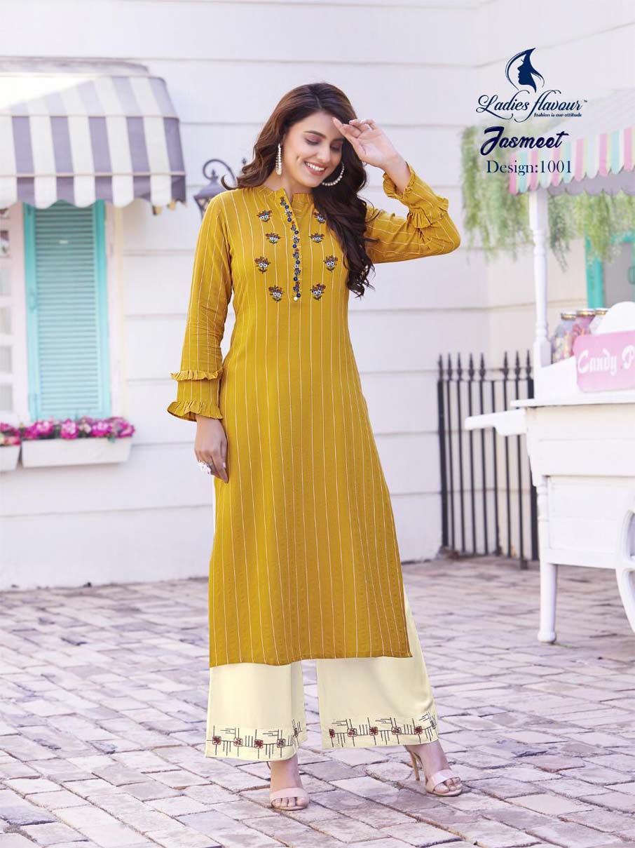 Jasmeet Rayon Strip Kurti Manufacturer Jasmeet Rayon Strip Kurti Manufacturer