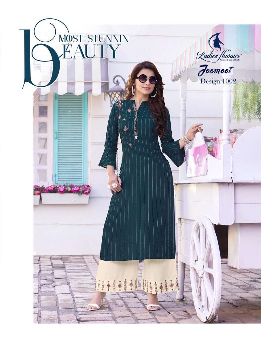 Jasmeet Rayon Strip Kurti Manufacturer Jasmeet Rayon Strip Kurti Manufacturer