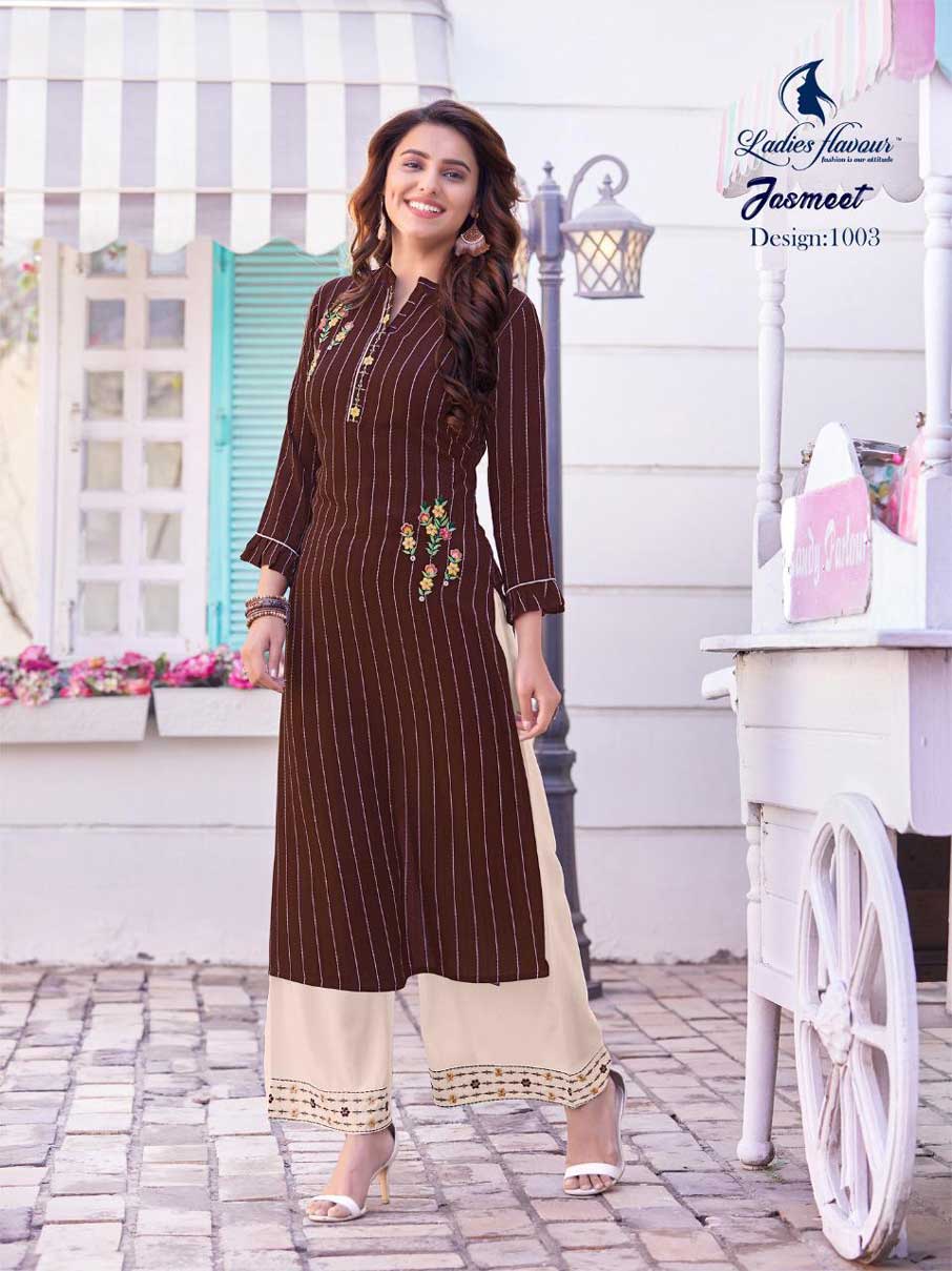Jasmeet Rayon Strip Kurti Manufacturer Jasmeet Rayon Strip Kurti Manufacturer