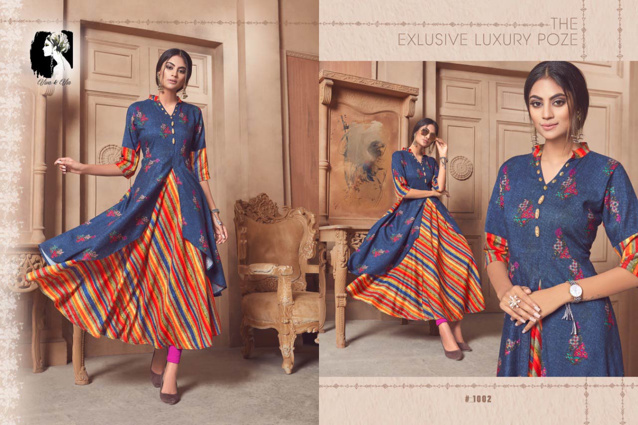 Jessy Viva and Via Launched Anarkali Coti Kurti Set Jessy Viva and Via Launched Anarkali Coti Kurti Set