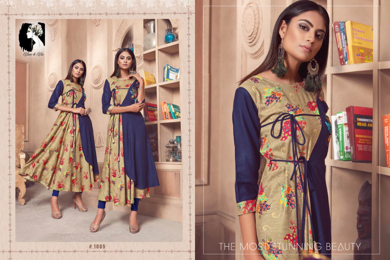 Jessy Viva and Via Launched Anarkali Coti Kurti Set Jessy Viva and Via Launched Anarkali Coti Kurti Set