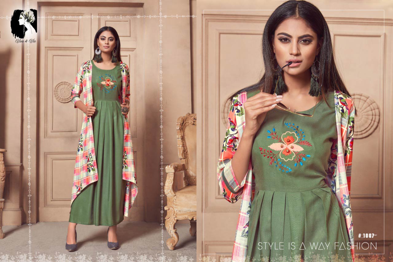 Jessy Viva and Via Launched Anarkali Coti Kurti Set Jessy Viva and Via Launched Anarkali Coti Kurti Set