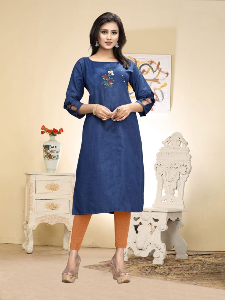 Mitali Jolly Slub Cotton Kurtis Manufacturer Mitali Jolly Slub Cotton Kurtis Manufacturer