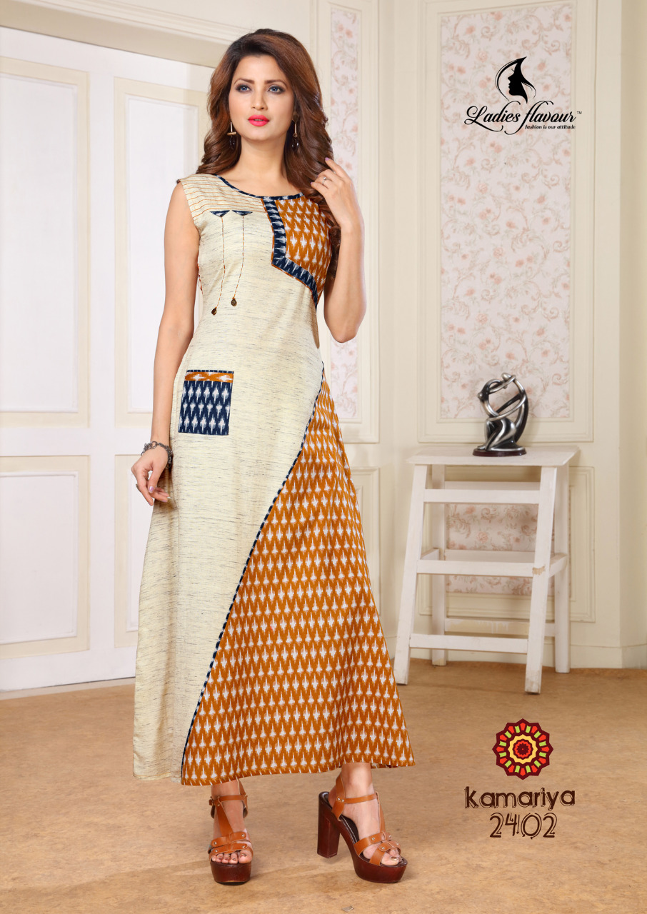 Ladies Flavour Presents Kamariya Cotton Flax Kurtis Ladies Flavour Presents Kamariya Cotton Flax Kurtis