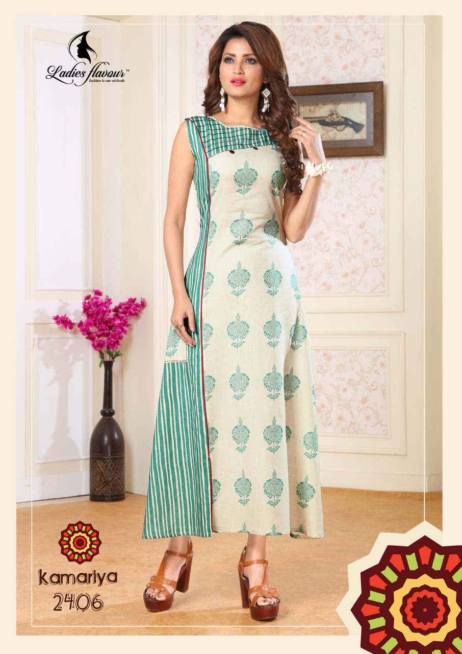 Ladies Flavour Presents Kamariya Cotton Flax Kurtis Ladies Flavour Presents Kamariya Cotton Flax Kurtis