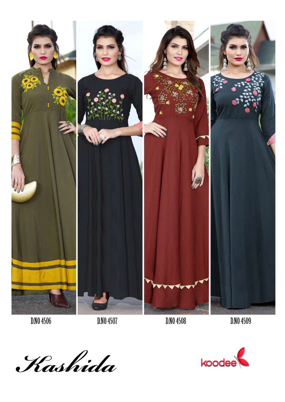 Kashida Rayon Flex Wholesale Kurti Kashida Rayon Flex Wholesale Kurti