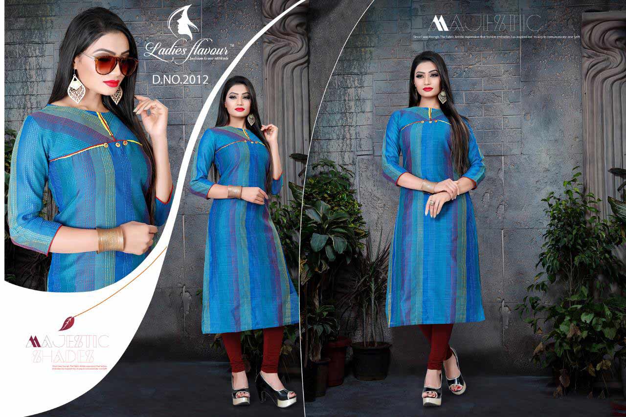 Kastoore Ladies Flavour Weaving Stripes Straight Kurti Kastoore Ladies Flavour Weaving Stripes Straight Kurti