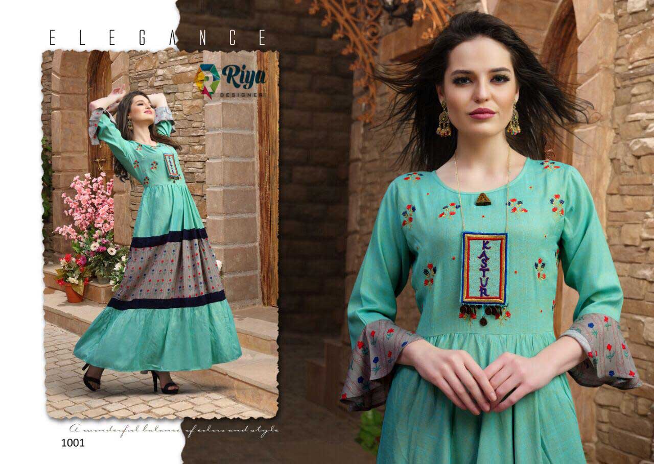 Kastur Riya Designer Exquisite Handwork Gown Kastur Riya Designer Exquisite Handwork Gown