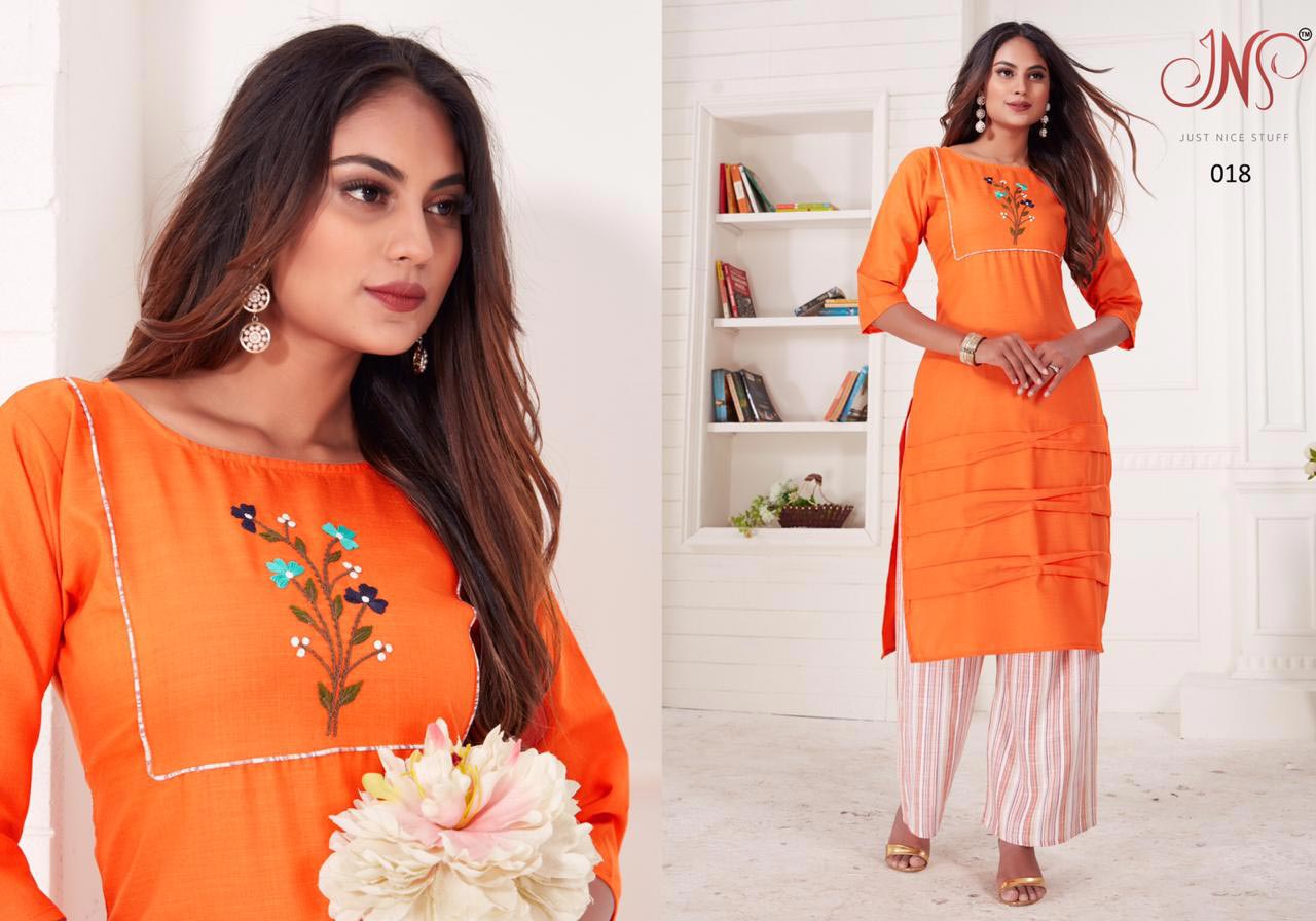 Kia Cotton Print Palazzo Kurtis Catalog Set Kia Cotton Print Palazzo Kurtis Catalog Set