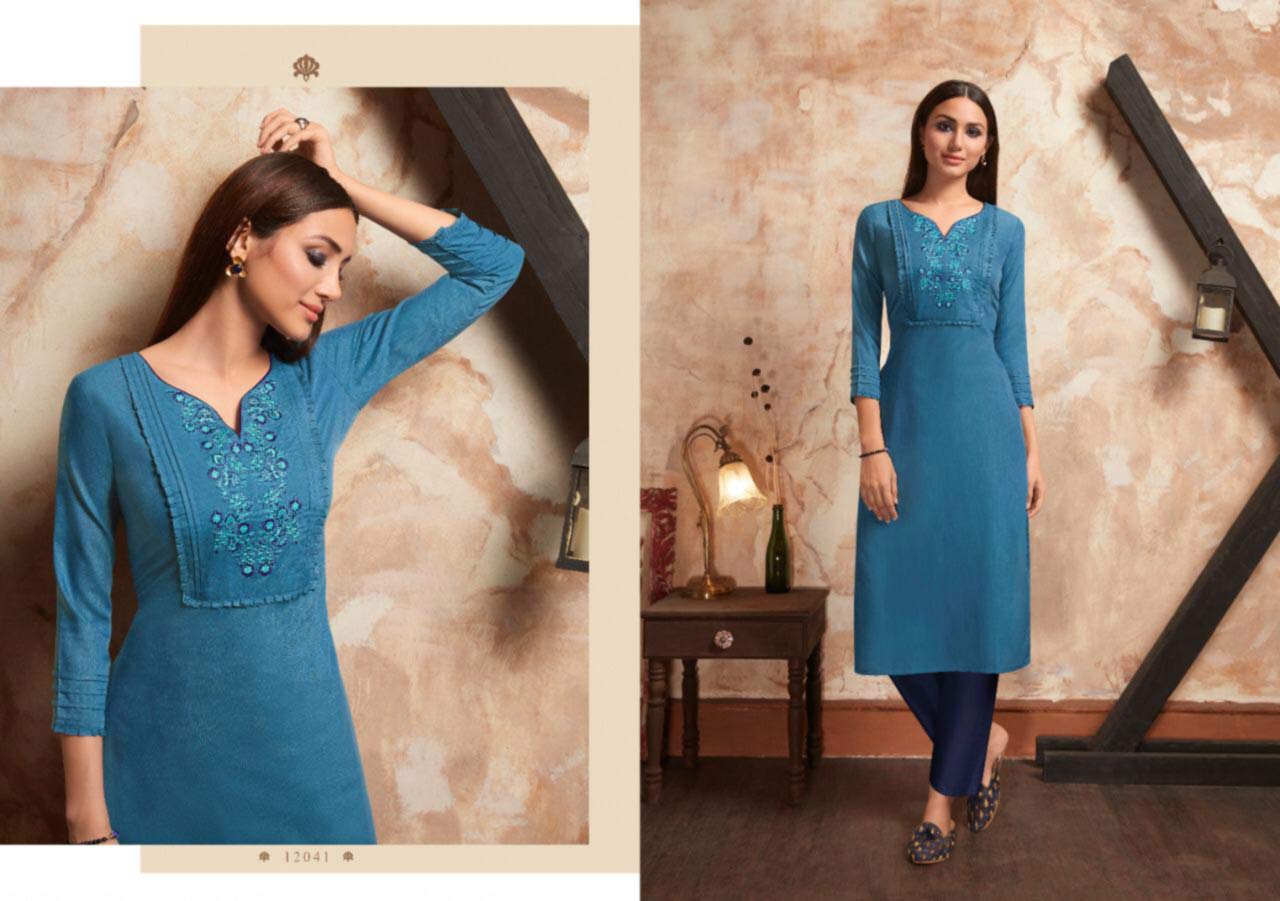 Kivi Two Tone Wholesale Kurtis Catalog Kivi Two Tone Wholesale Kurtis Catalog