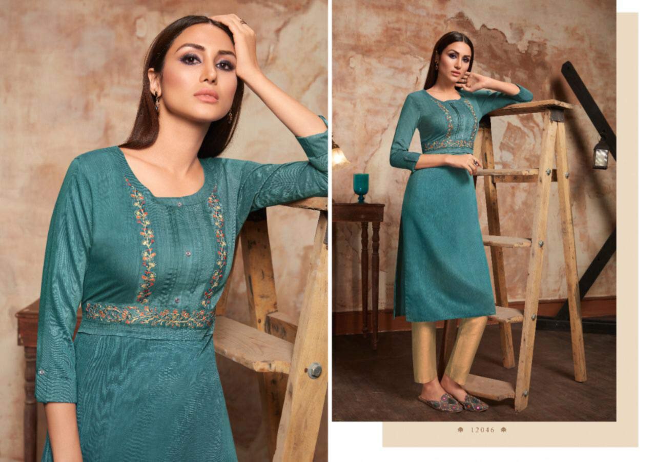 Kivi Two Tone Wholesale Kurtis Catalog Kivi Two Tone Wholesale Kurtis Catalog