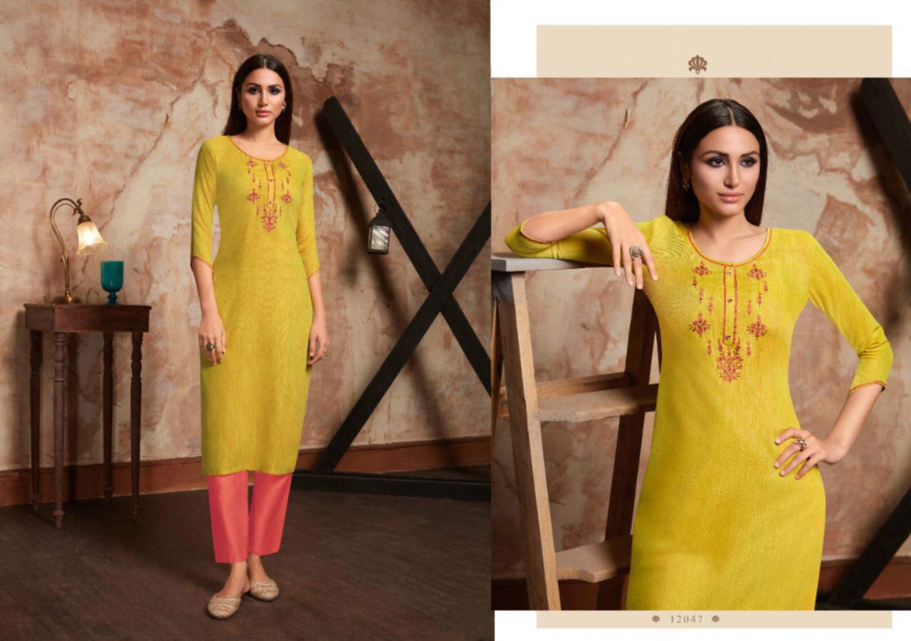 Kivi Two Tone Wholesale Kurtis Catalog Kivi Two Tone Wholesale Kurtis Catalog