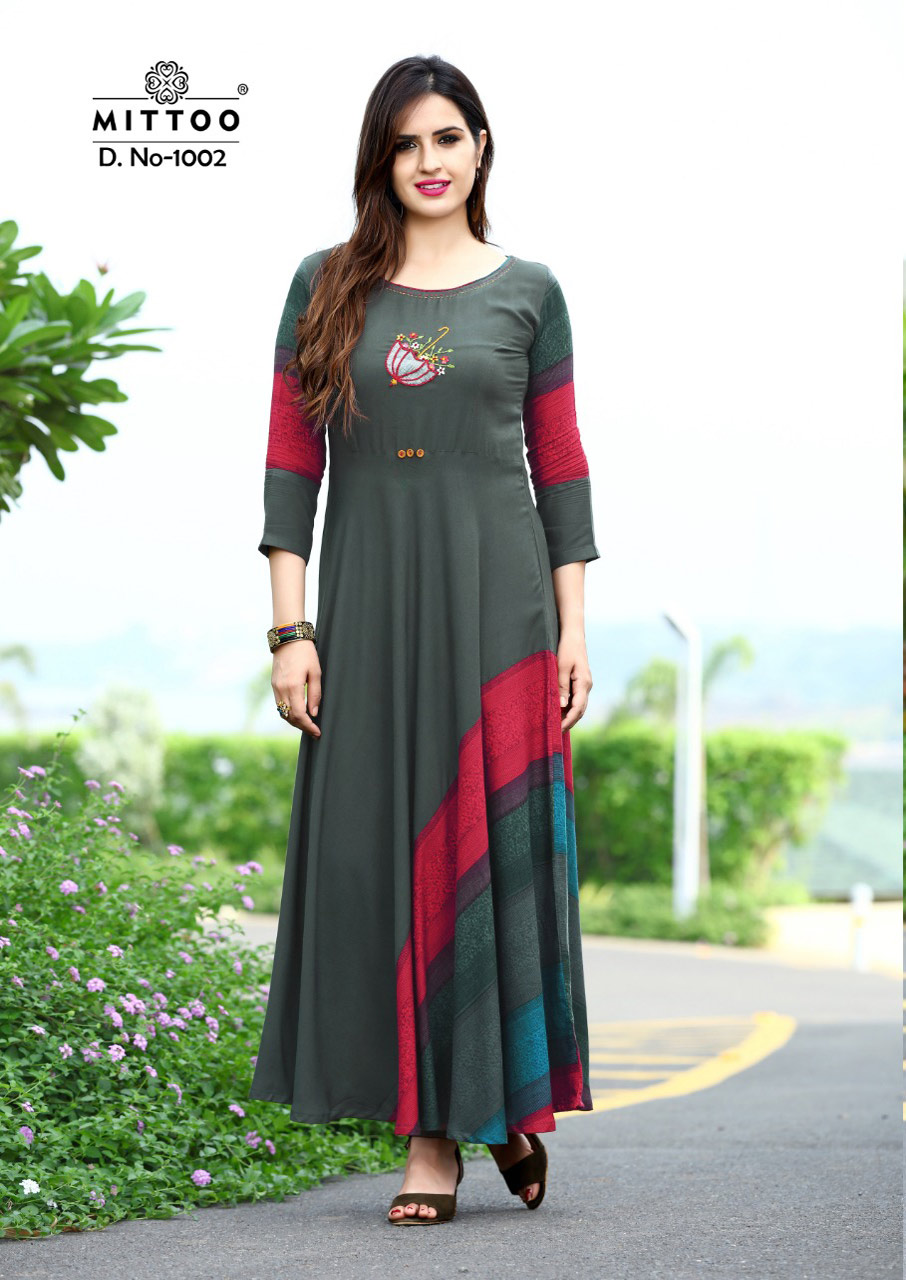 Leriya Mittoo Rayon Flax Anarkali Kurta Wholeseller Leriya Mittoo Rayon Flax Anarkali Kurta Wholeseller