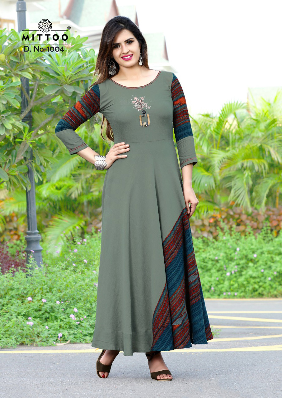 Leriya Mittoo Rayon Flax Anarkali Kurta Wholeseller Leriya Mittoo Rayon Flax Anarkali Kurta Wholeseller