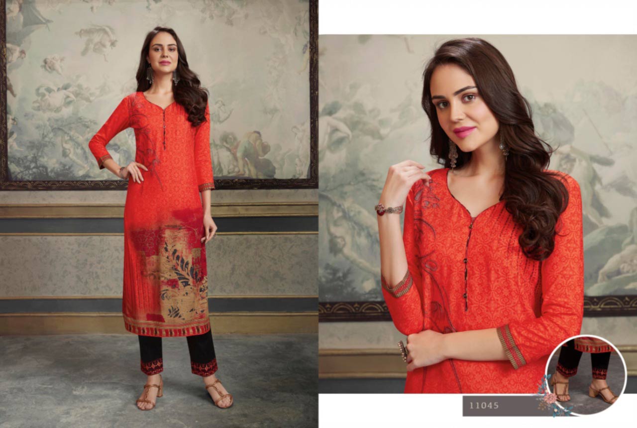 Kajree Lotus Rayon Silk Wholesale Kurti Kajree Lotus Rayon Silk Wholesale Kurti
