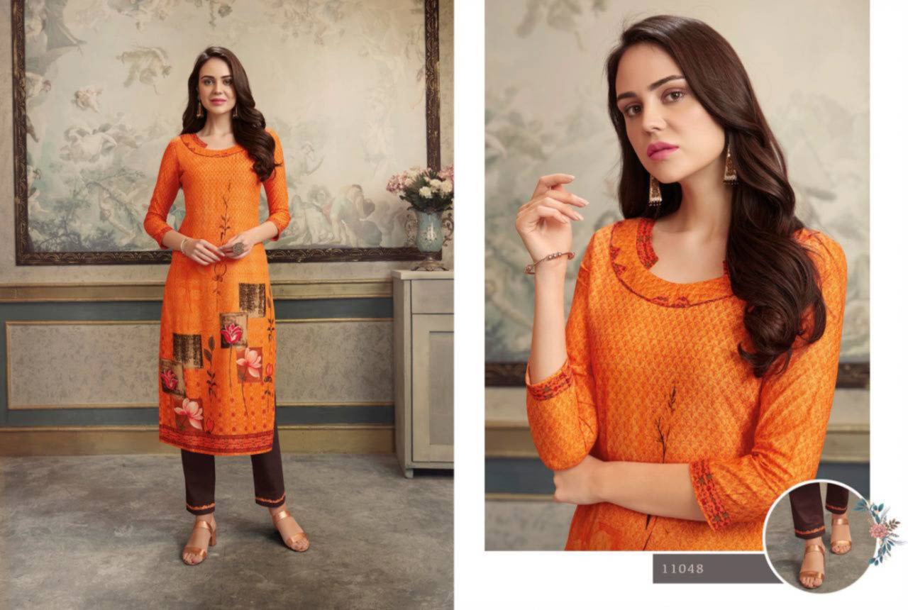 Kajree Lotus Rayon Silk Wholesale Kurti Kajree Lotus Rayon Silk Wholesale Kurti