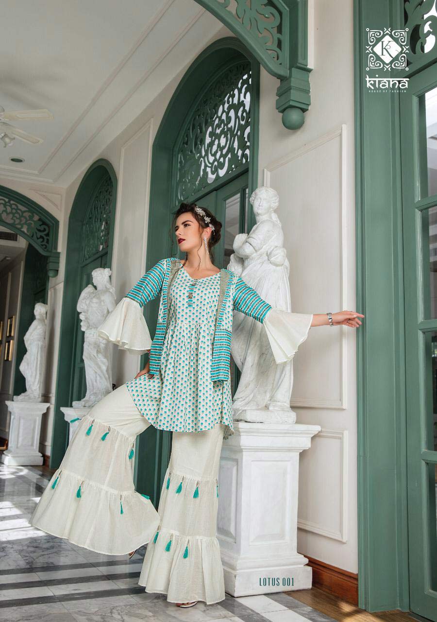 Lotus Kiana Dhoti Sharara Pant Palazzo Designer Kurti Lotus Kiana Dhoti Sharara Pant Palazzo Designer Kurti