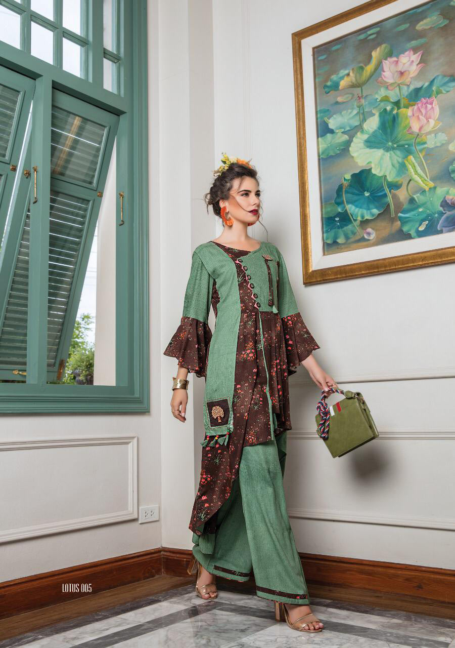 Lotus Kiana Dhoti Sharara Pant Palazzo Designer Kurti Lotus Kiana Dhoti Sharara Pant Palazzo Designer Kurti