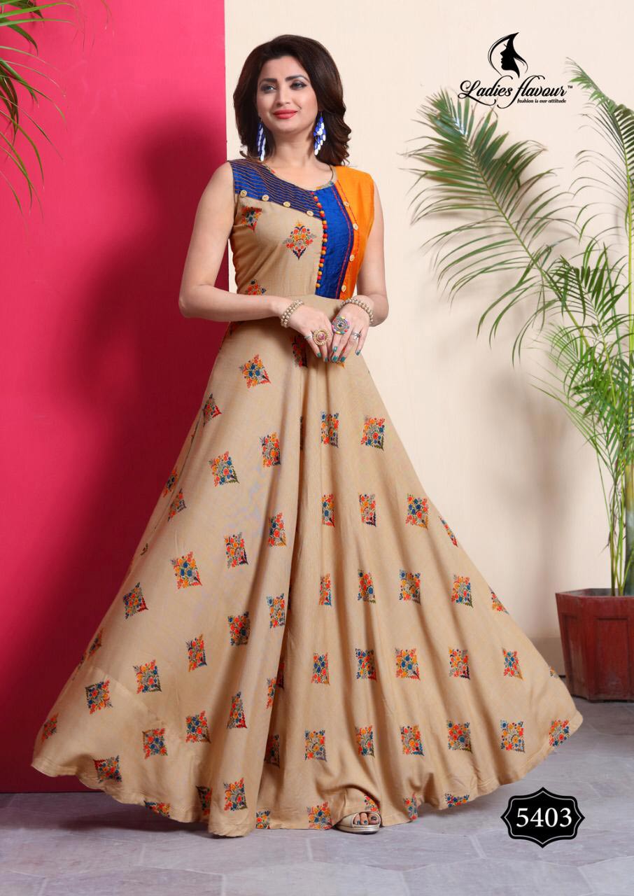 Lovely Ladies Flavour Rayon Foil Print Kurti Sets Lovely Ladies Flavour Rayon Foil Print Kurti Sets