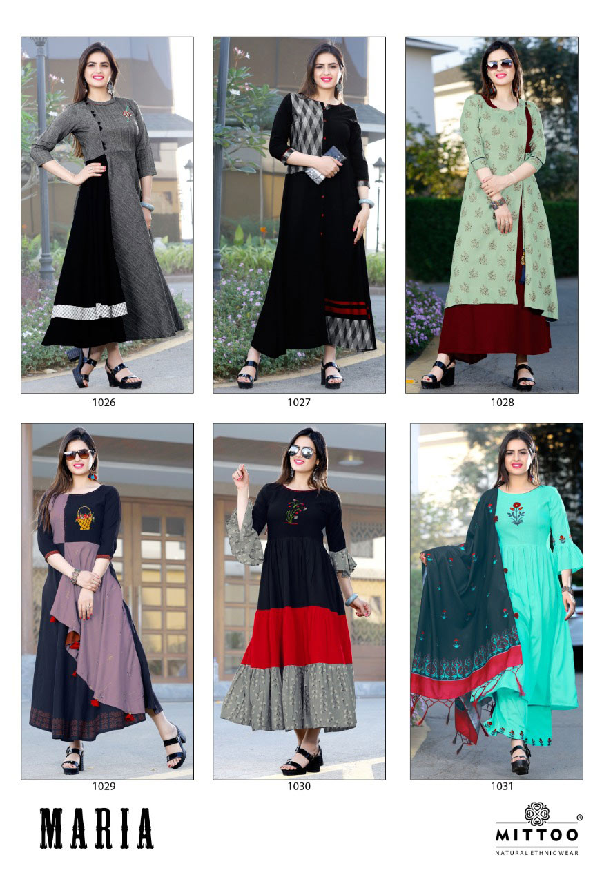 Maria Mittoo Cotton Rayon Printed Kurti on Wholesale Maria Mittoo Cotton Rayon Printed Kurti on Wholesale