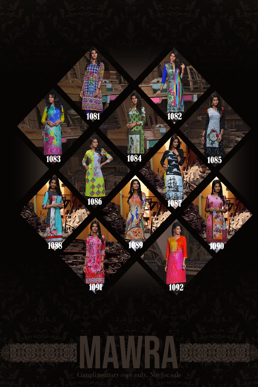 Mawra Manisha Fashion Butter Crepe Kurti Mawra Manisha Fashion Butter Crepe Kurti