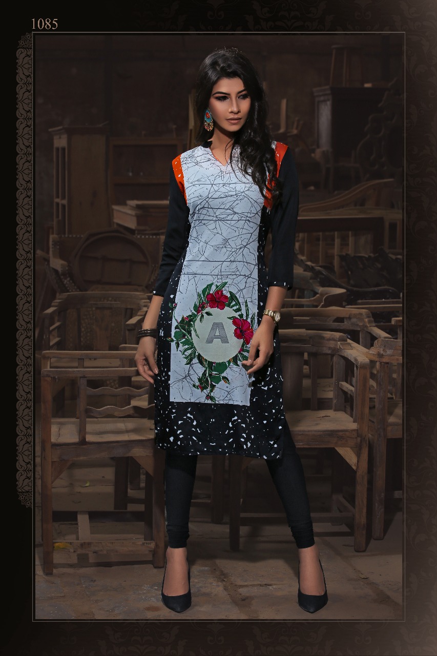 Mawra Manisha Fashion Butter Crepe Kurti Mawra Manisha Fashion Butter Crepe Kurti