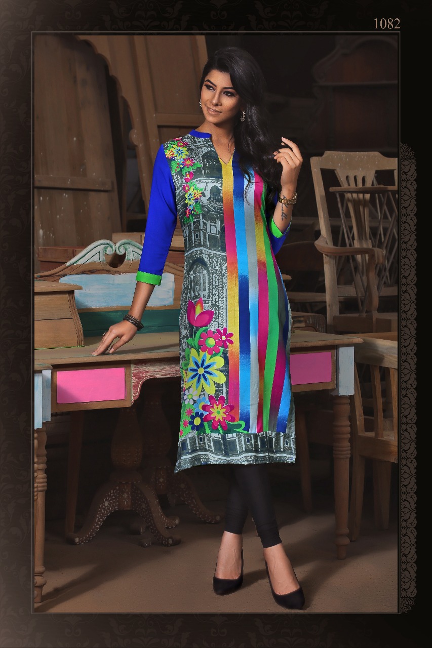 Mawra Manisha Fashion Butter Crepe Kurti Mawra Manisha Fashion Butter Crepe Kurti