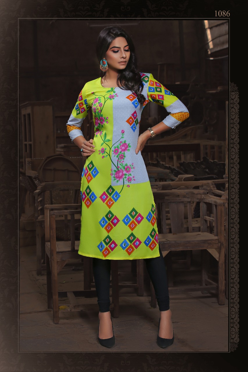 Mawra Manisha Fashion Butter Crepe Kurti Mawra Manisha Fashion Butter Crepe Kurti