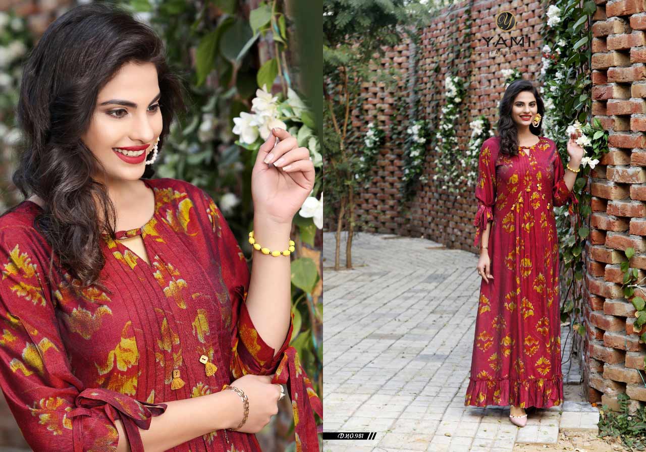 Menka Yami Fashion Muslin Modal Two Tone Kurti Menka Yami Fashion Muslin Modal Two Tone Kurti