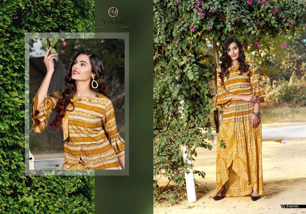 Menka Yami Fashion Muslin Modal Two Tone Kurti Menka Yami Fashion Muslin Modal Two Tone Kurti