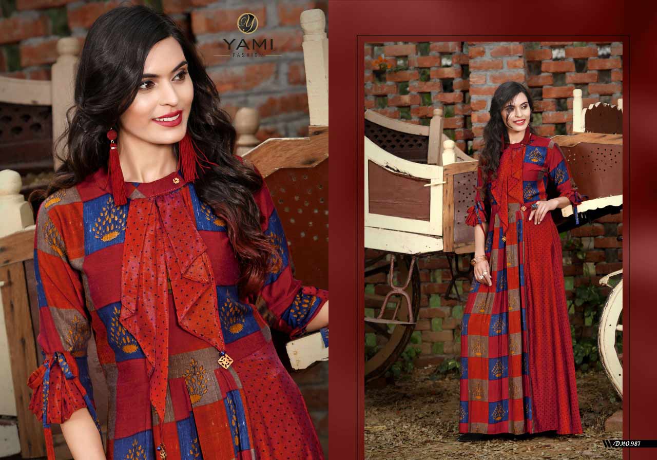 Menka Yami Fashion Muslin Modal Two Tone Kurti Menka Yami Fashion Muslin Modal Two Tone Kurti