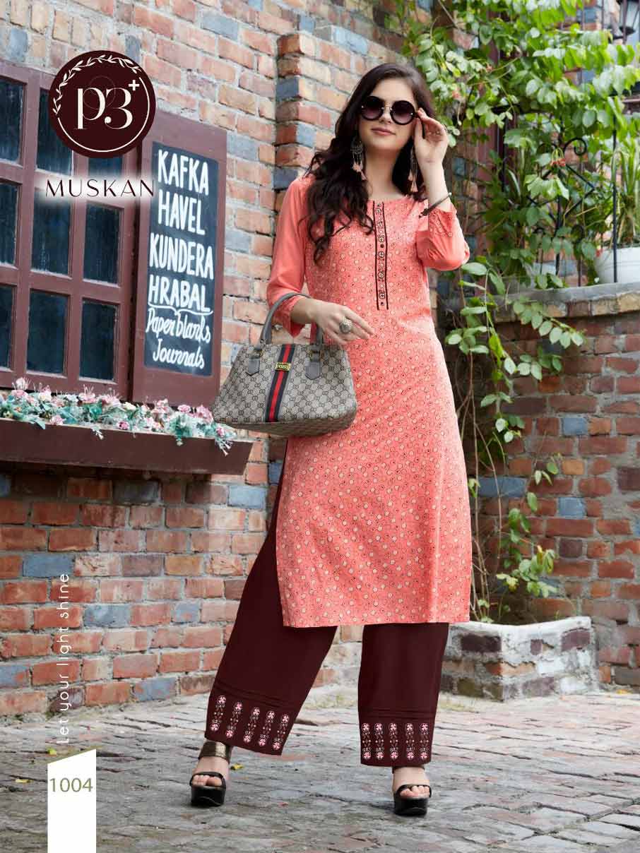 Muskan Embroidery Work Kurtis Collection Muskan Embroidery Work Kurtis Collection