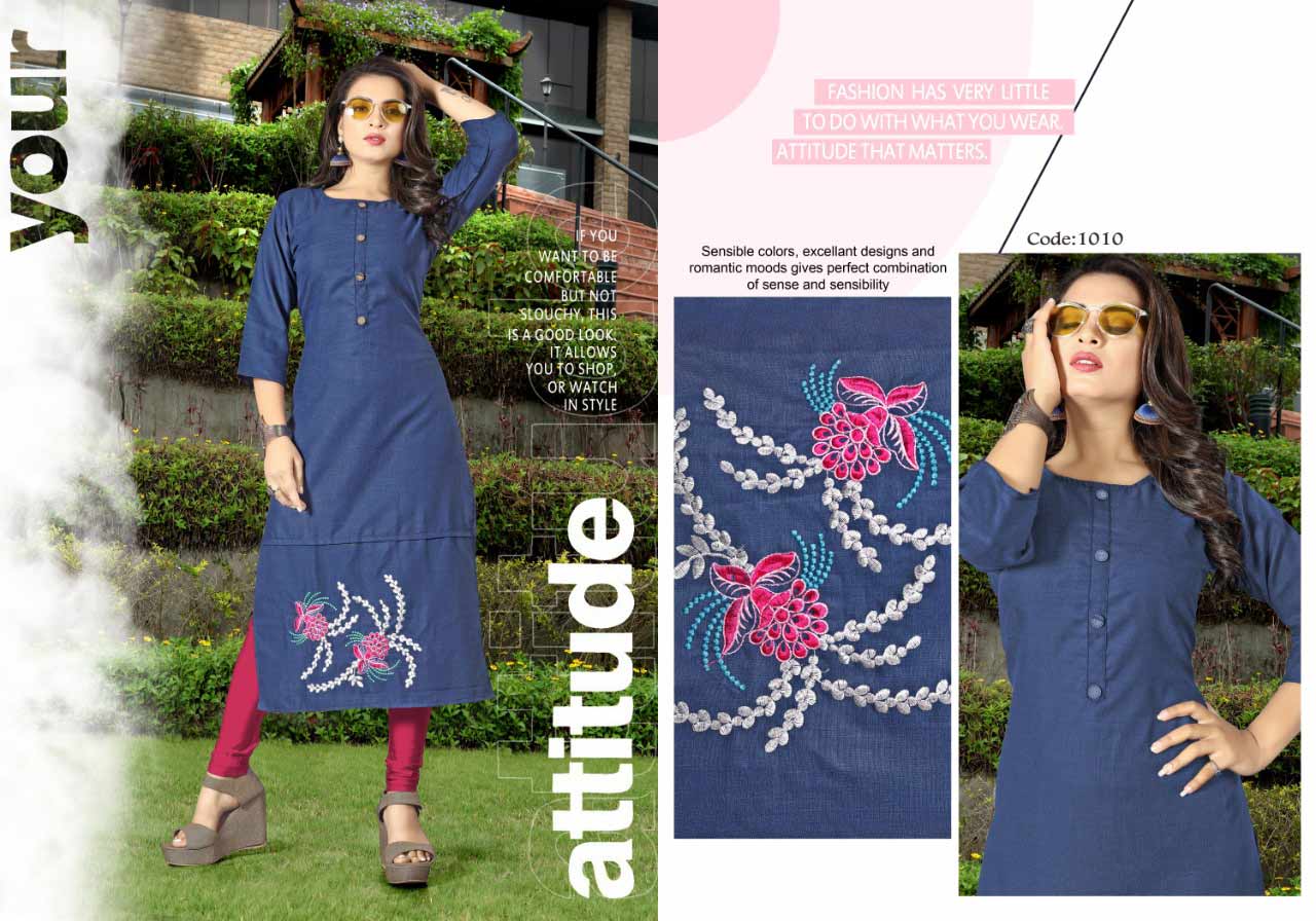 Nikita Neeti Creation Swiss Slub Kurti Catalog Nikita Neeti Creation Swiss Slub Kurti Catalog
