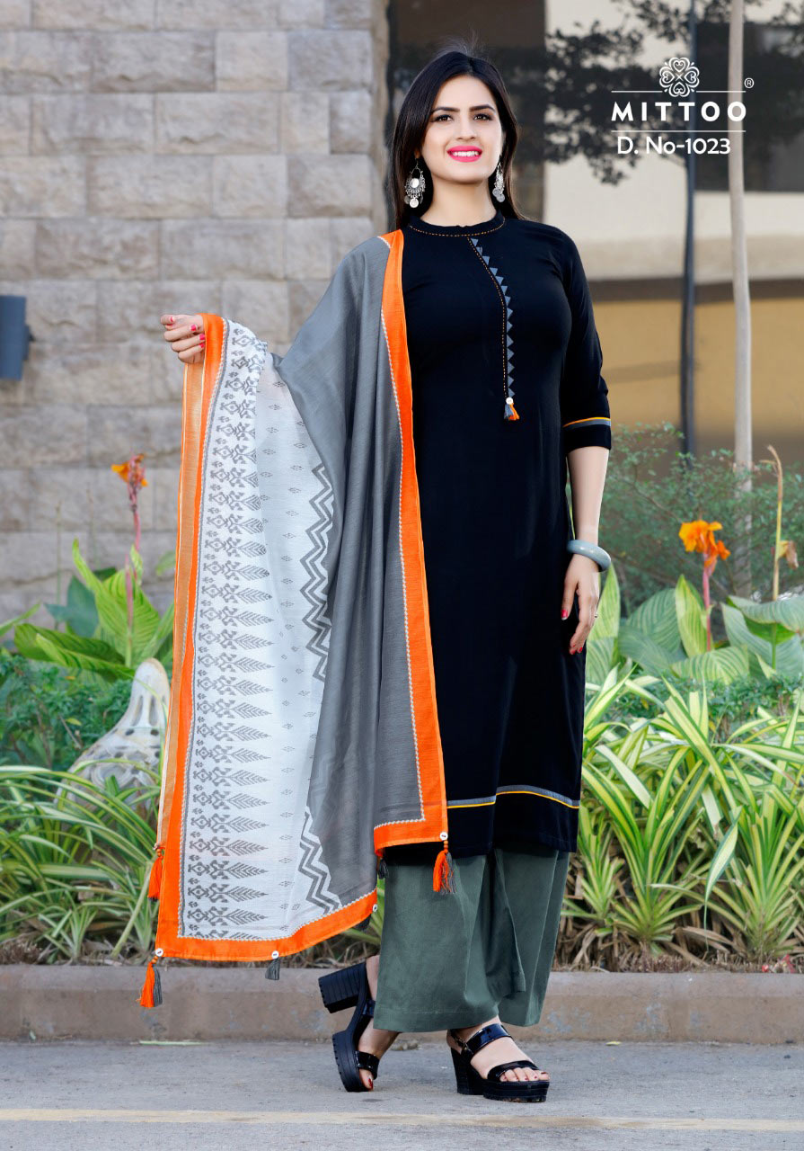 Kurta Mittoo Rayon Print Chanderi Dupatta Kurti Kurta Mittoo Rayon Print Chanderi Dupatta Kurti