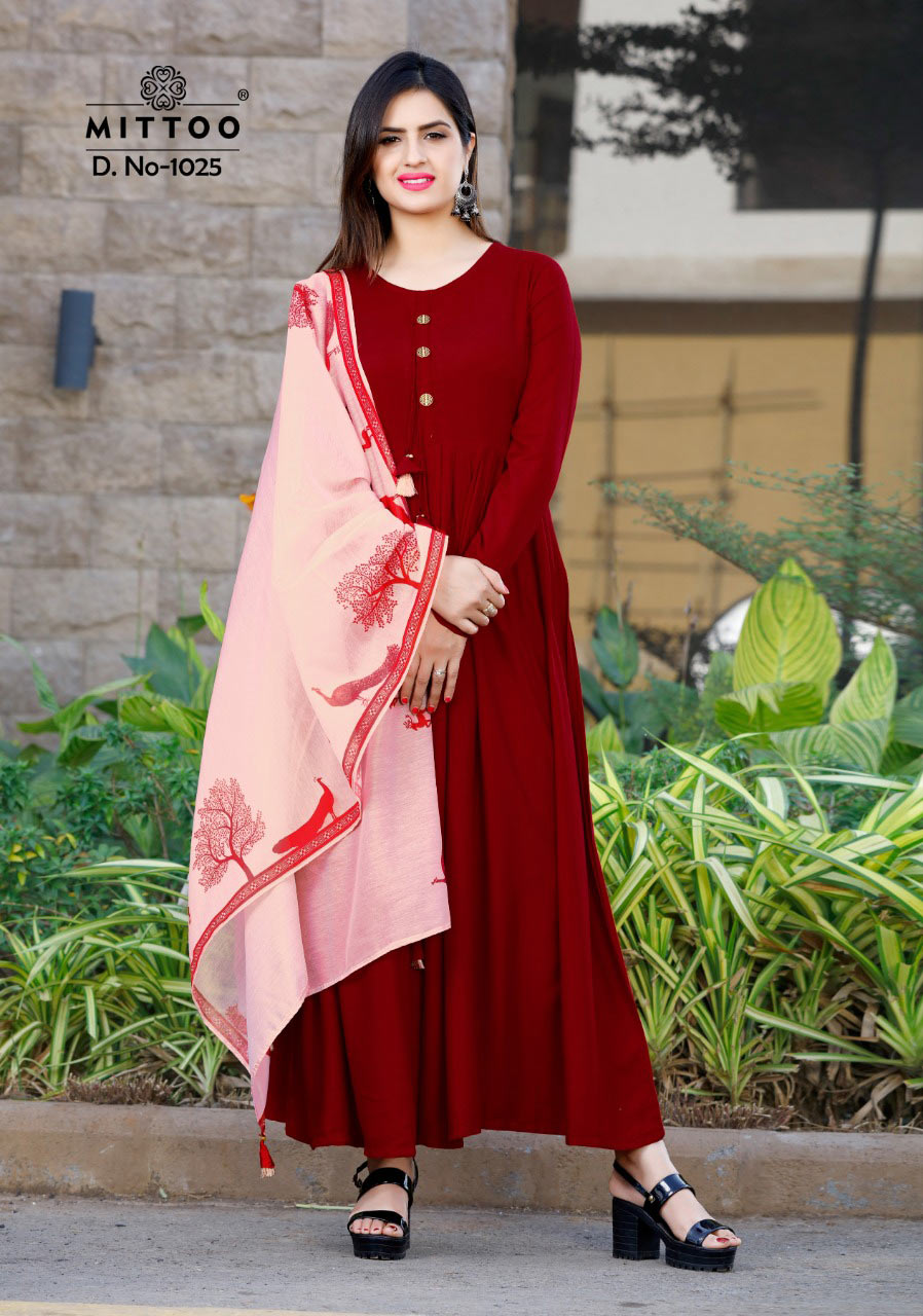 Kurta Mittoo Rayon Print Chanderi Dupatta Kurti Kurta Mittoo Rayon Print Chanderi Dupatta Kurti