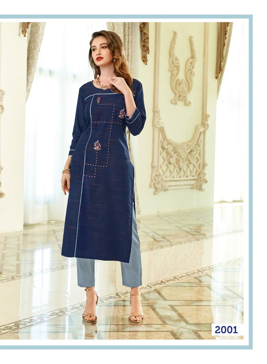 Ozarro Rayon Embroidery Wholesale Kurti Ozarro Rayon Embroidery Wholesale Kurti