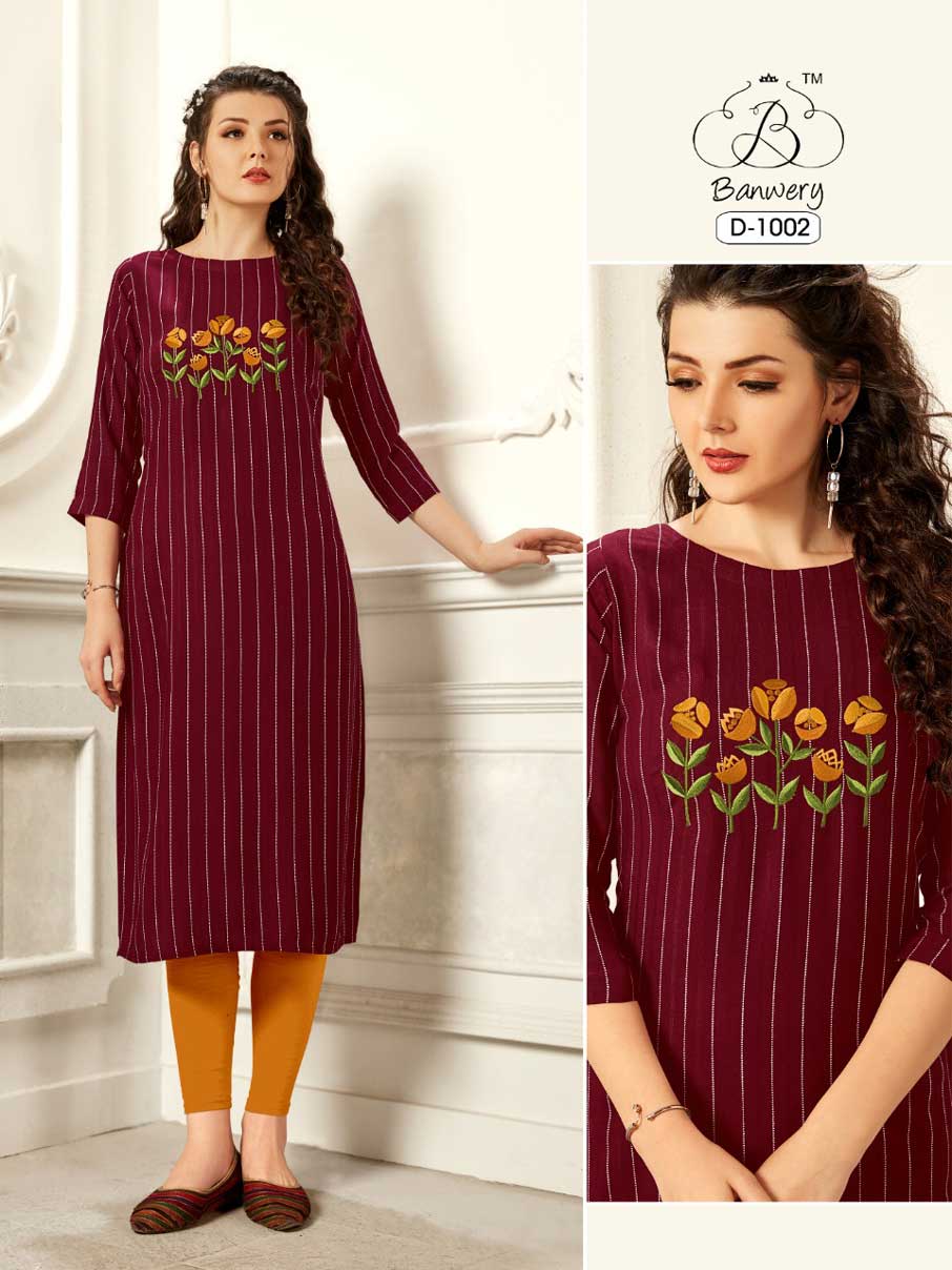 Pannu Weaving Stripe Wholesale Kurti Set Pannu Weaving Stripe Wholesale Kurti Set