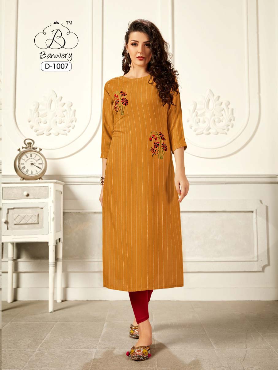 Pannu Weaving Stripe Wholesale Kurti Set Pannu Weaving Stripe Wholesale Kurti Set